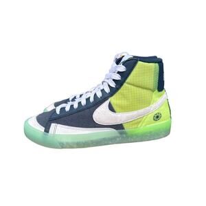 Nike Shoes Blazer Mid 77 'Move To Zero' Navy Yellow Sneakers Size Men's 7